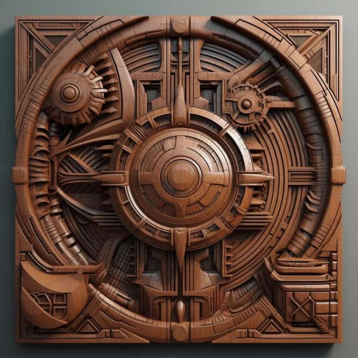 Patterns and decorations (stl futuristic 2, PATTERN_1454) 3D models for cnc